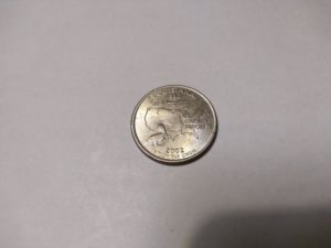 quarter $　Louisiana 1812-2002 丸　100円