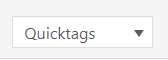 quicktags
