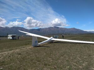 FF glider on the runway 2024-11-05