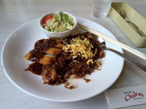 demi デミカツとエビ飯