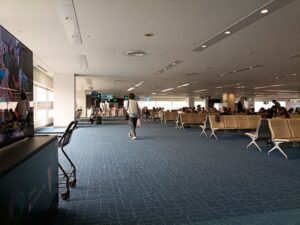 HND 羽田空港。搭乗口