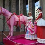 basha 馬車道。ピンクの馬2