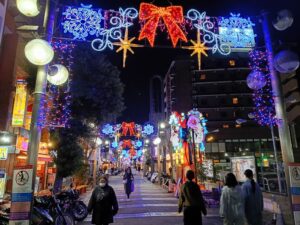 isezaki 伊勢佐木町通り。リボン。ライトアップ2