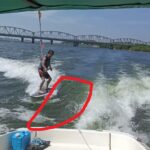 wake surfing position 最適な場所。ペイント2026-08-01