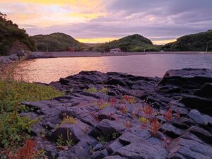 宇受賀。夕焼け5