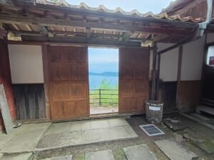 焼火神社。トイレから外の風景