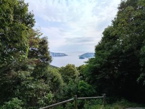 焼火神社。海3