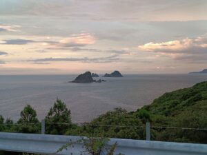 宇受賀海岸線。夕焼け5