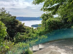 焼火神社。海2