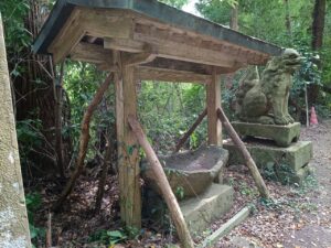 焼火神社。手水舎