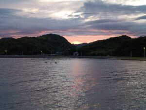 宇受賀。夕焼け10