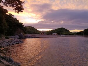 宇受賀。夕焼け4