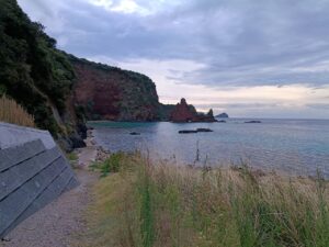 明屋海岸。夕焼け2